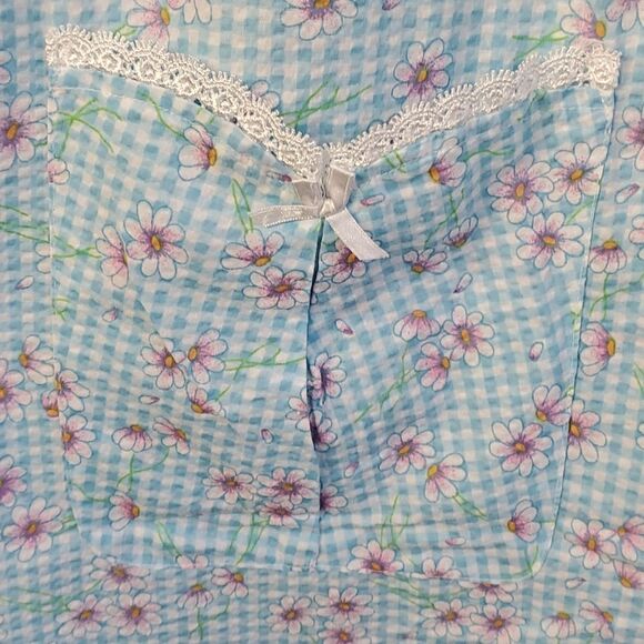 Floral Blue Women's Robe - Picture 3 of 9